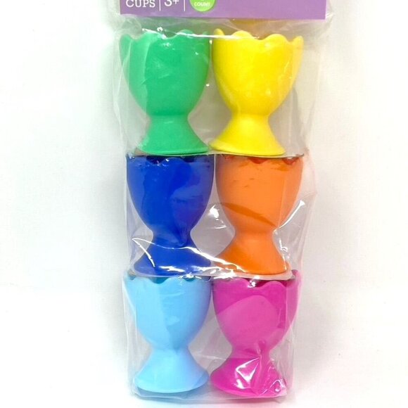 Target 6pc Rainbow Display Plastic Easter Egg Cups Spritz™ Decor Display - Picture 5 of 7
